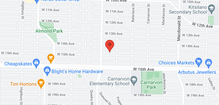 map of 3251 W 15TH AVENUE